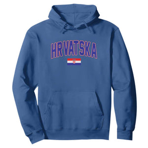 Hrvatska Flag Hoodie Croatia Vintage Zagreb Croatian Jersey Retro