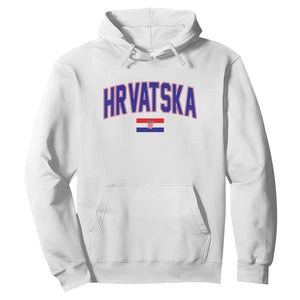 Hrvatska Flag Hoodie Croatia Vintage Zagreb Croatian Jersey Retro