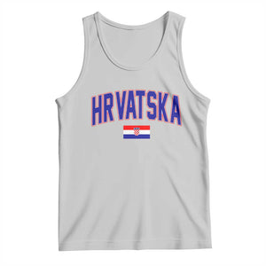 Hrvatska Flag Tank Top Croatia Vintage Zagreb Croatian Jersey Retro