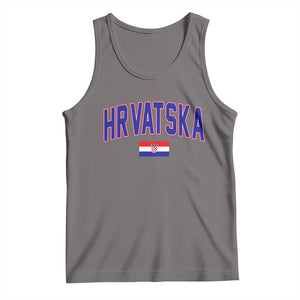 Hrvatska Flag Tank Top Croatia Vintage Zagreb Croatian Jersey Retro
