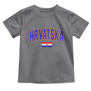 Hrvatska Flag Toddler T Shirt Croatia Vintage Zagreb Croatian Jersey Retro