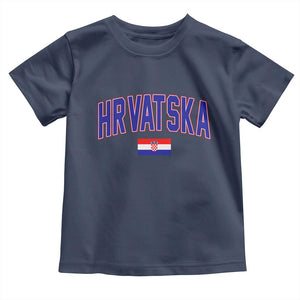 Hrvatska Flag Toddler T Shirt Croatia Vintage Zagreb Croatian Jersey Retro
