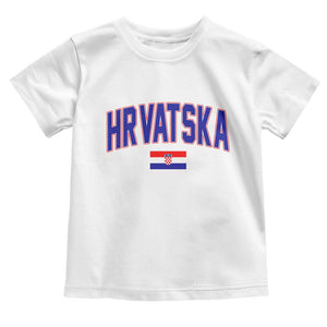 Hrvatska Flag Toddler T Shirt Croatia Vintage Zagreb Croatian Jersey Retro