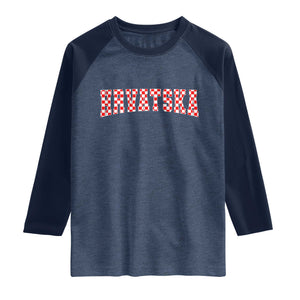 Vintage Hrvatska Raglan Shirt Retro Varsity Croatia Zagreb Croatian Flag