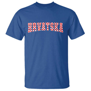 Vintage Hrvatska T Shirt Retro Varsity Croatia Zagreb Croatian Flag