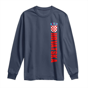 Hrvatska Long Sleeve Shirt Vintage Croatia Zagreb Croatian