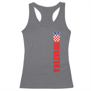 Hrvatska Racerback Tank Top Vintage Croatia Zagreb Croatian
