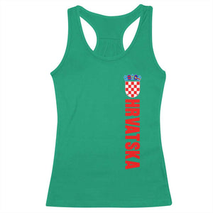 Hrvatska Racerback Tank Top Vintage Croatia Zagreb Croatian