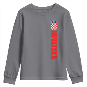 Hrvatska Youth Sweatshirt Vintage Croatia Zagreb Croatian