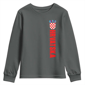 Hrvatska Youth Sweatshirt Vintage Croatia Zagreb Croatian
