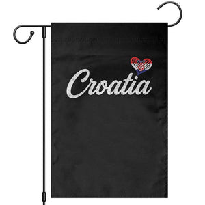 Croatia Garden Flag Hrvatska Simple Love Croatian Flag Heart