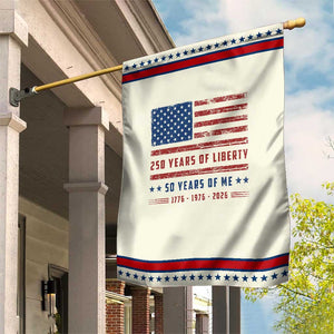 50th Birthday USA 250th Anniversary Patriotic Garden Flag 250 Years of Liberty 1976 50 Year Old Gift