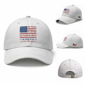 Patriotic 80th Birthday USA 250th Anniversary Baseball Cap 250 Years of Liberty 1946 80 Year Old Gift