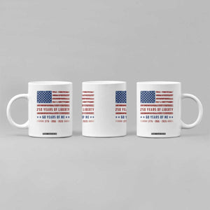 Patriotic 60th Birthday USA 250th Anniversary Coffee Mug 250 Years of Liberty 1966 60 Year Old Gift