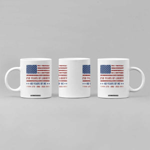 Patriotic 40th Birthday USA 250th Anniversary Coffee Mug 250 Years of Liberty 1986 40 Year Old Gift