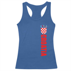 Croatia Racerback Tank Top Vintage Hrvatska Zagreb Croatian