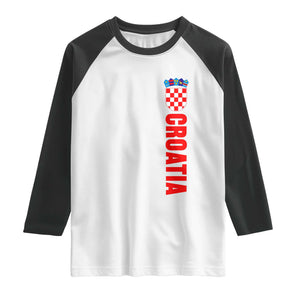 Croatia Raglan Shirt Vintage Hrvatska Zagreb Croatian