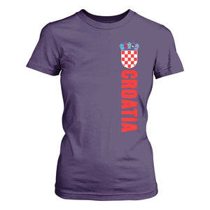 Croatia T Shirt For Women Vintage Hrvatska Zagreb Croatian