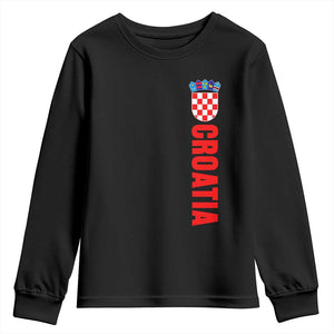 Croatia Youth Sweatshirt Vintage Hrvatska Zagreb Croatian