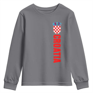 Croatia Youth Sweatshirt Vintage Hrvatska Zagreb Croatian