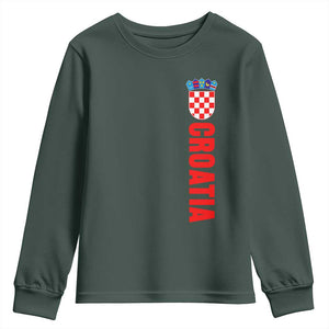 Croatia Youth Sweatshirt Vintage Hrvatska Zagreb Croatian