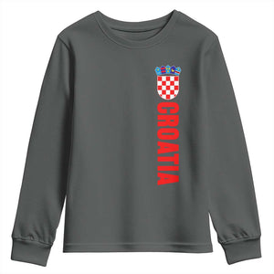Croatia Youth Sweatshirt Vintage Hrvatska Zagreb Croatian