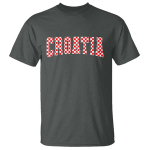 Vintage Croatia T Shirt Retro Varsity Hrvatska Flag Zagreb Croatian