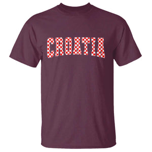 Vintage Croatia T Shirt Retro Varsity Hrvatska Flag Zagreb Croatian
