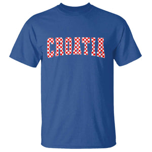 Vintage Croatia T Shirt Retro Varsity Hrvatska Flag Zagreb Croatian
