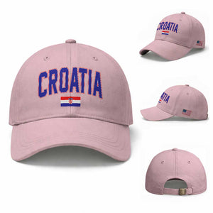 Croatia Flag Baseball Cap Vintage Hrvatska Flag Zagreb Croatian Jersey Retro
