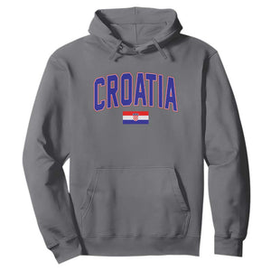 Croatia Flag Hoodie Vintage Hrvatska Flag Zagreb Croatian Jersey Retro