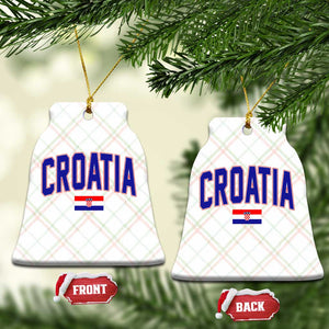 Croatia Flag Ceramic Ornament Vintage Hrvatska Flag Zagreb Croatian Jersey Retro