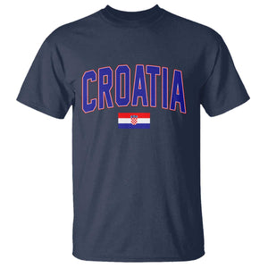 Croatia Flag T Shirt Vintage Hrvatska Flag Zagreb Croatian Jersey Retro