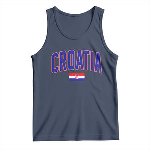 Croatia Flag Tank Top Vintage Hrvatska Flag Zagreb Croatian Jersey Retro