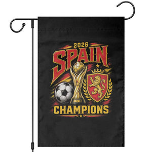 Spain Champions 2026 Garden Flag Spanish Soccer Fan Graphic