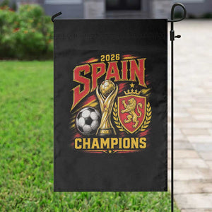 Spain Champions 2026 Garden Flag Spanish Soccer Fan Graphic
