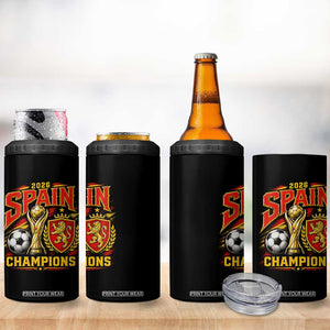 Spain Champions 2026 4 in 1 Can Cooler Tumbler Spanish Soccer Fan Graphic