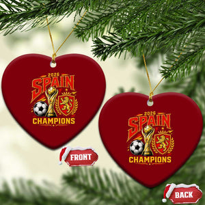 Spain Champions 2026 Ceramic Ornament Spanish Soccer Fan Graphic