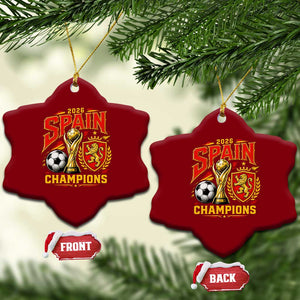 Spain Champions 2026 Ceramic Ornament Spanish Soccer Fan Graphic
