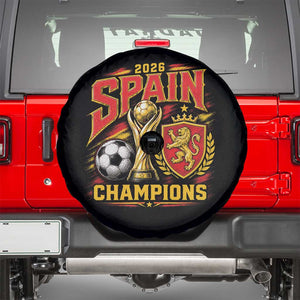 Spain Champions 2026 Spare Tire Cover Spanish Soccer Fan Graphic