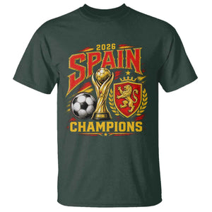 Spain Champions 2026 T Shirt Spanish Soccer Fan Graphic