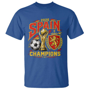 Spain Champions 2026 T Shirt Spanish Soccer Fan Graphic
