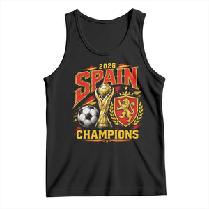Spain Champions 2026 Tank Top Spanish Soccer Fan Graphic
