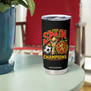 Spain Champions 2026 Tumbler Cup Spanish Soccer Fan Graphic
