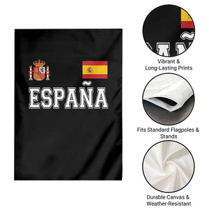 Spain Espana Garden Flag Vintage Spanish Flag Royal Crest Graphic