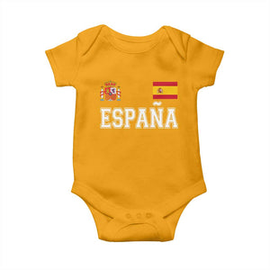 Spain Espana Baby Onesie Vintage Spanish Flag Royal Crest Graphic