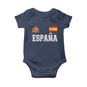 Spain Espana Baby Onesie Vintage Spanish Flag Royal Crest Graphic