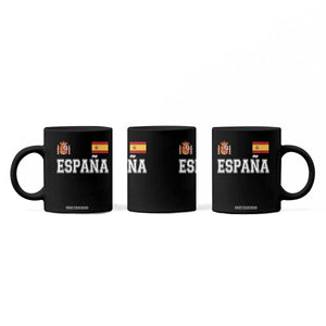 Spain Espana Coffee Mug Vintage Spanish Flag Royal Crest Graphic