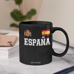 Spain Espana Coffee Mug Vintage Spanish Flag Royal Crest Graphic