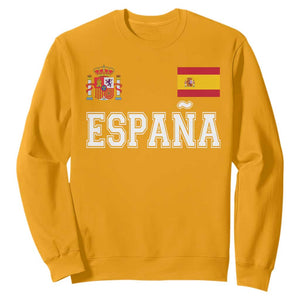Spain Espana Sweatshirt Vintage Spanish Flag Royal Crest Graphic